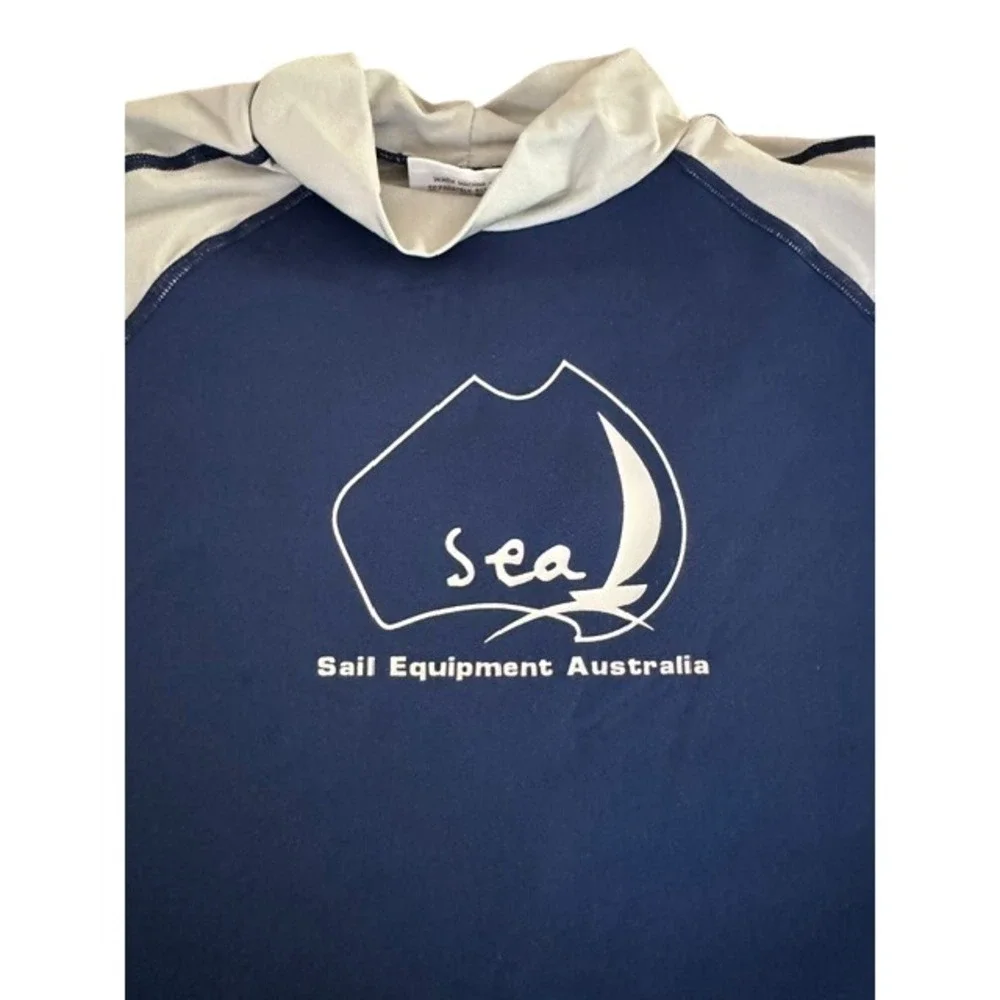NEW Sail Equipment Australia SEA Mens XXL Neoprene Rash Guard Navy Grey